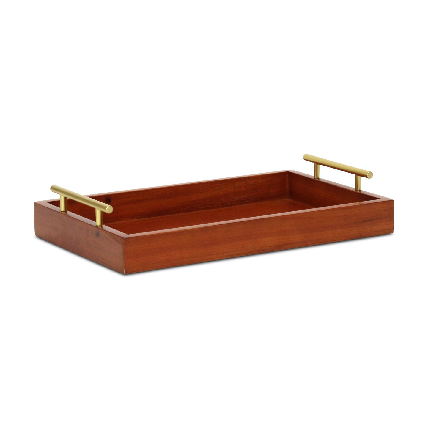 Contemporary Home Living Rectangular Wooden Serving Tray - 15.5&#x22;