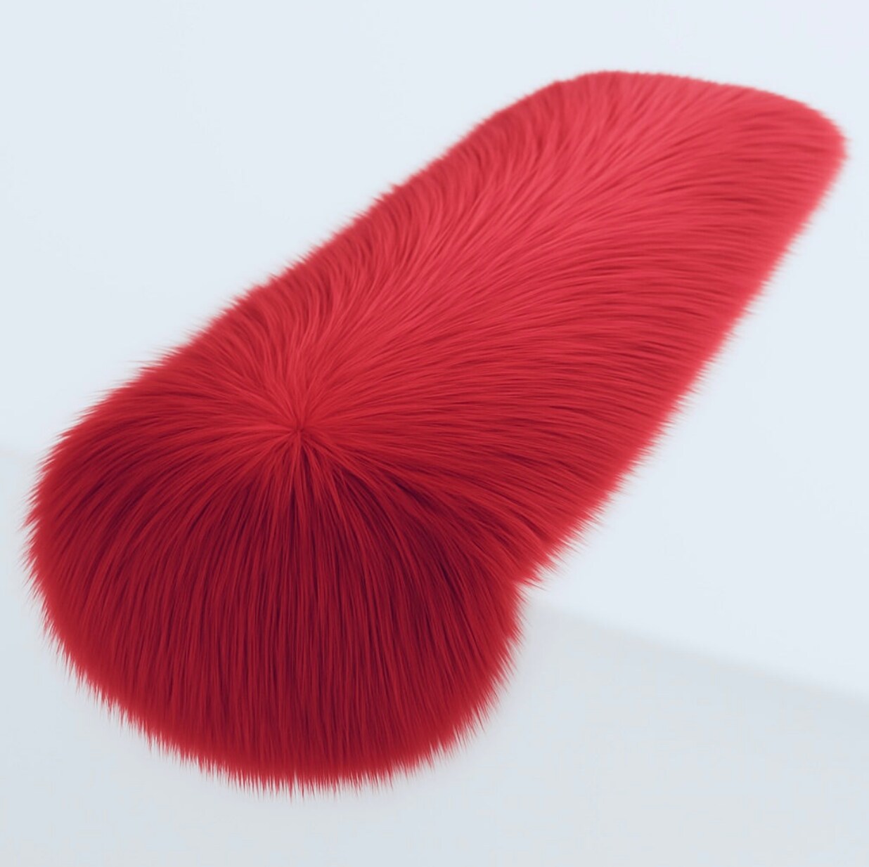 FabricLA Faux Fur Accent Cut with Rounded Edges for Holiday & Christmas Décor