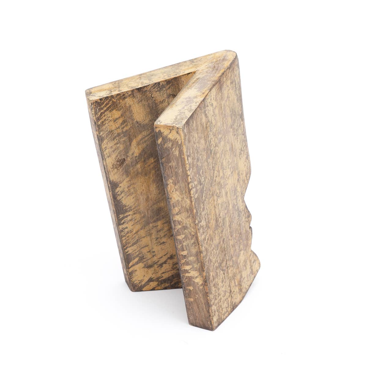 Wooden Face Decor Object - Large