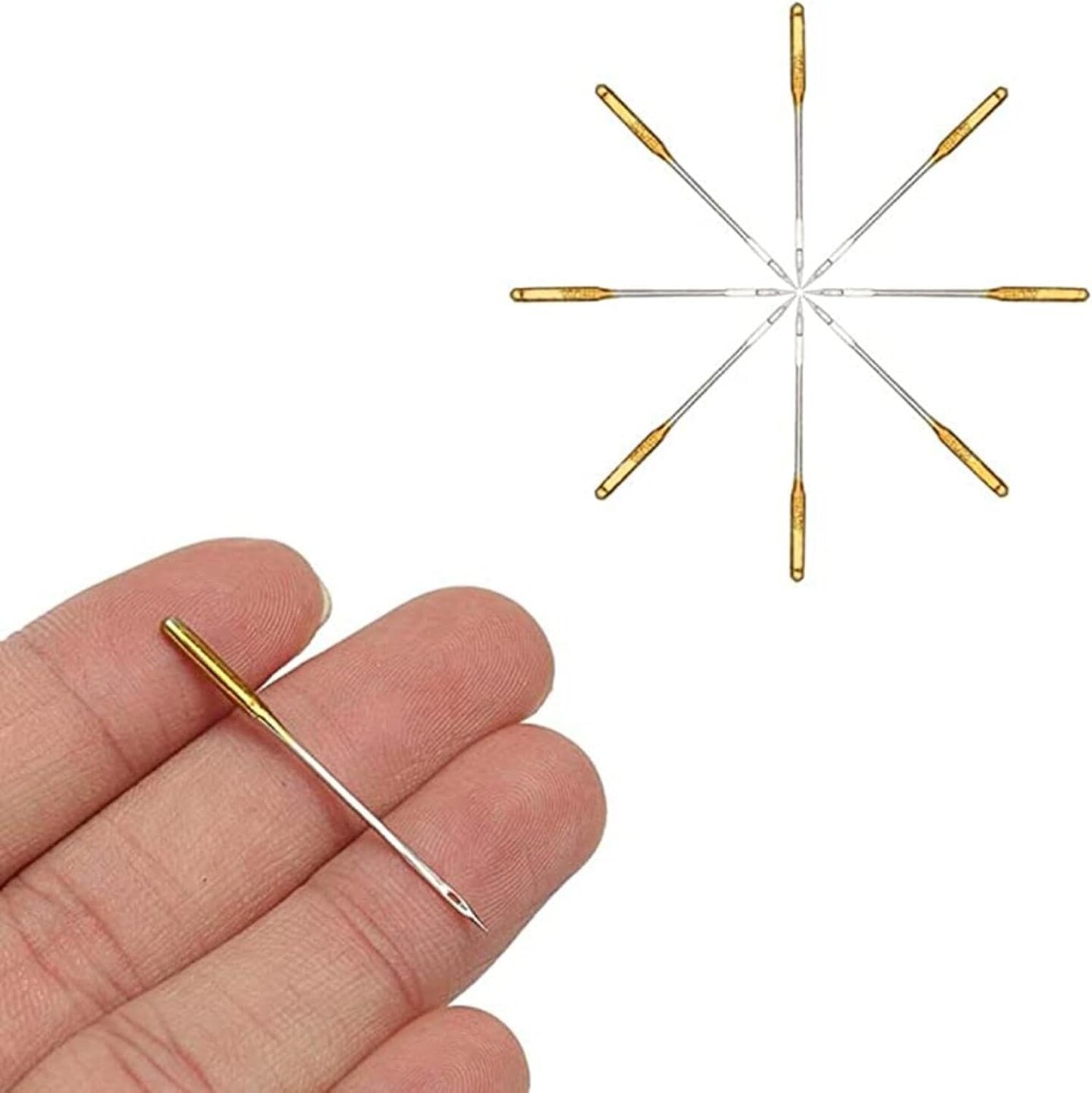 10Pcs Silver Universal Sewing Machine Needles, Size 16, Compatible with Most Home Sewing Machines, Ideal for Medium to Heavyweight Fabrics, Universal Point, Sewing Machine Needles