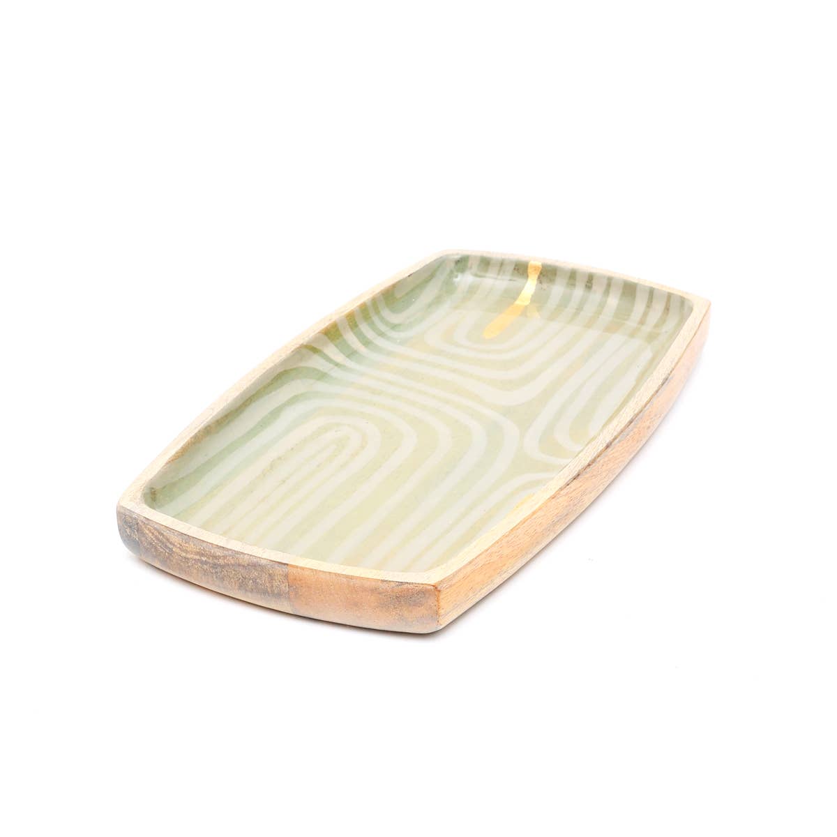 Running Stripes Wooden Platter (Small)