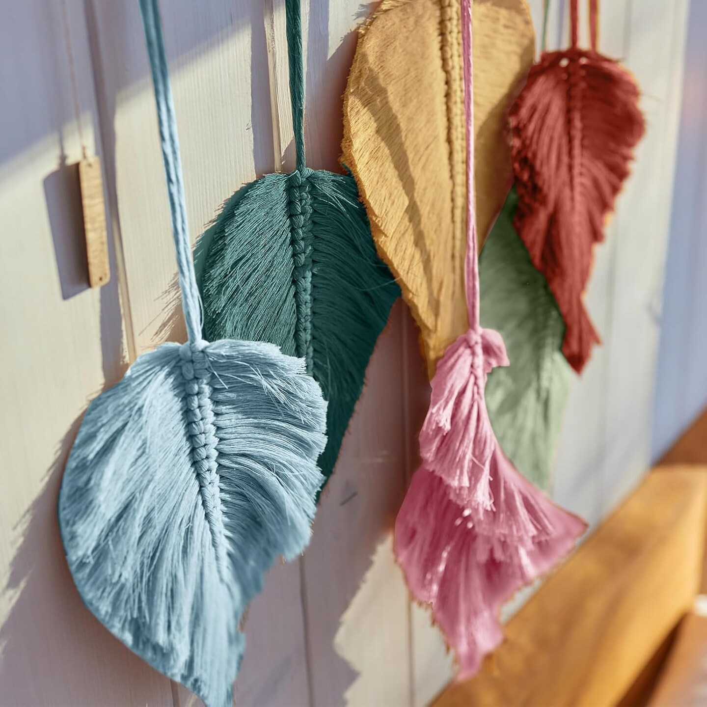 6 Rolls 3mm Macrame Cotton Cord, 328yds, 6 Vivid Colors for Crafts