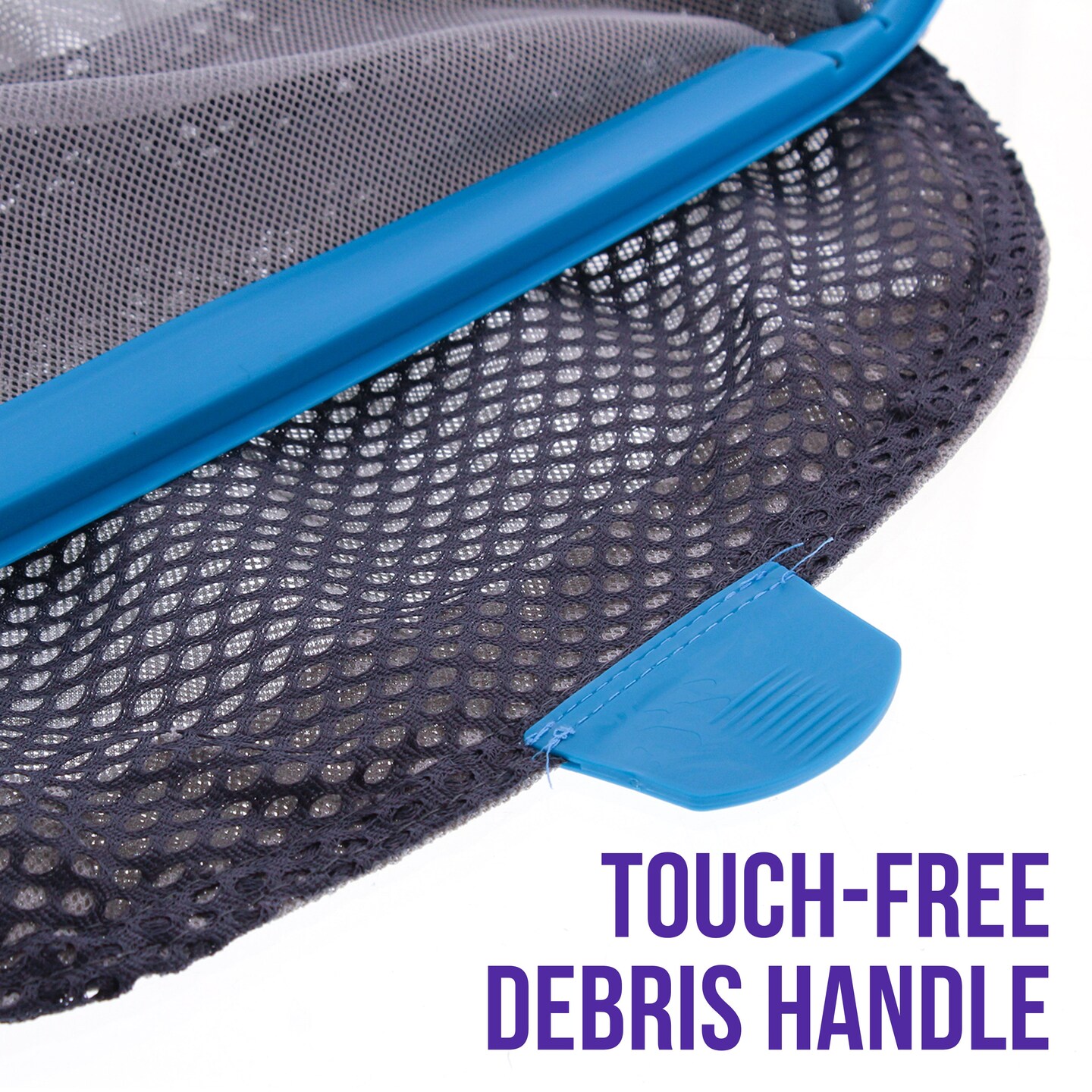 U.S. Pool Supply&#xAE; Heavy Duty 18&#x22; Swimming Pool Leaf Skimmer Rake with Deep Double-Stitched Net Bag - Strong Aluminum Frame