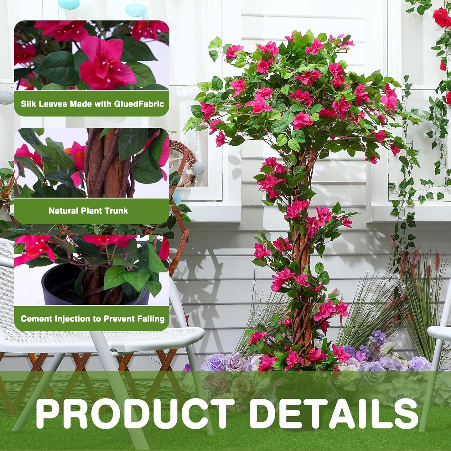 5 Feet Artificial Bougainvillea Tree