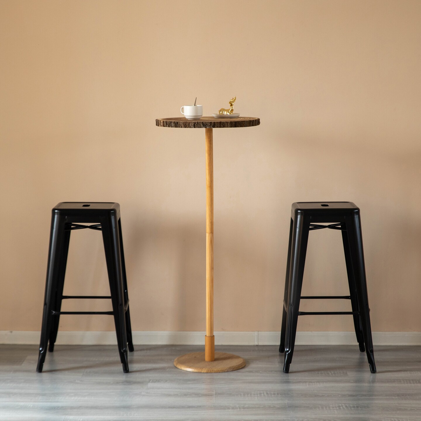 Basicwise 30-inch Backless Metal Bar Stool Stackable Heavy-Duty Counter-Height Chair for Home Bars Patios Kitchen Islands Cafes Restaurants Bistros and Dining Areas for Indoor & Outdoor Use