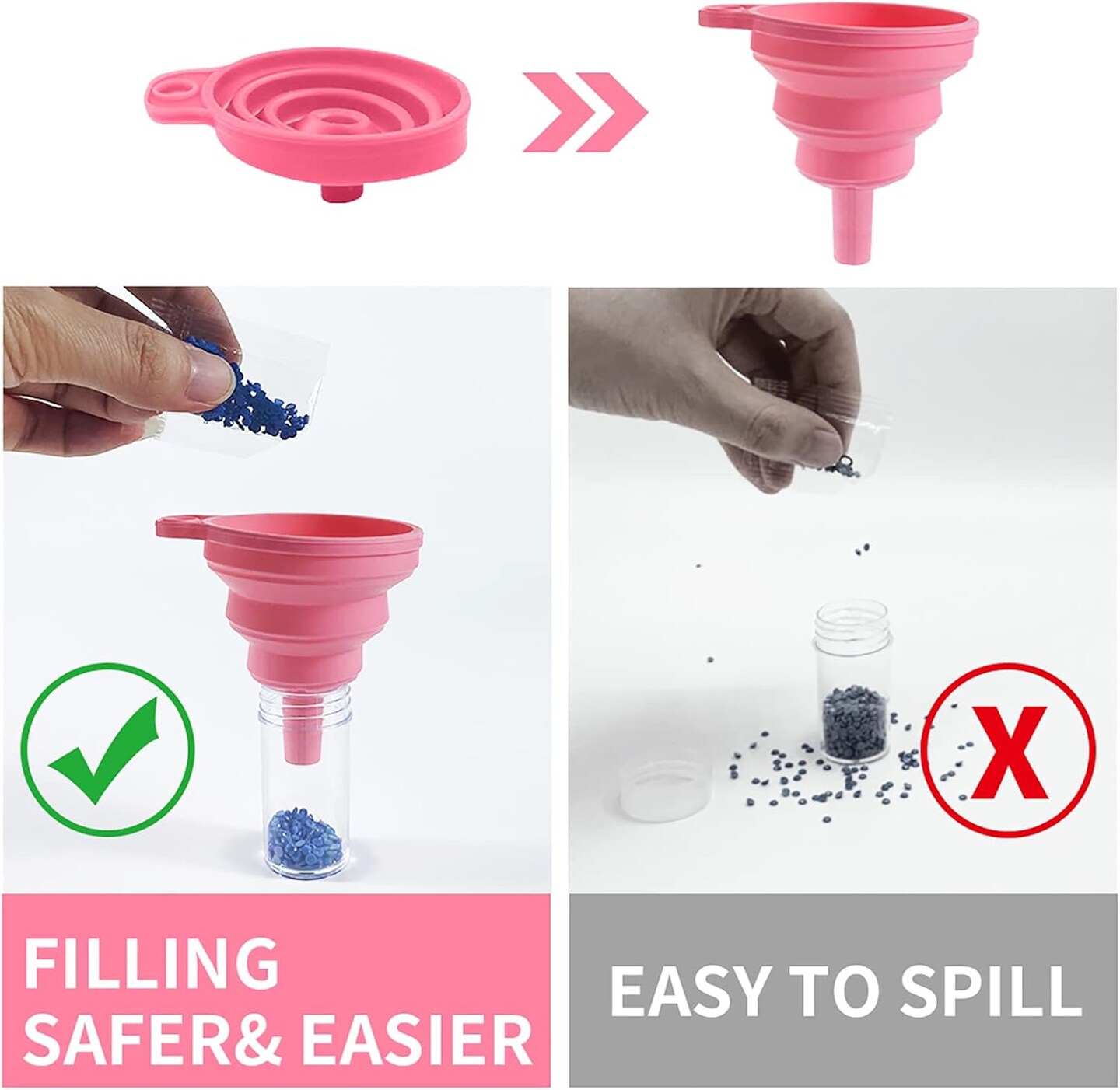 Diamond Painting Tools Storage Case,60 Slots Diamond Art Kits with Accessories for Craft Jewelry Beads Organizer Boxes