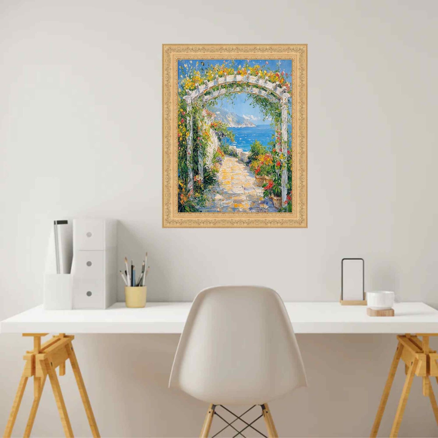 French Gold Leaf Ornate Picture Frame 24x36 frame