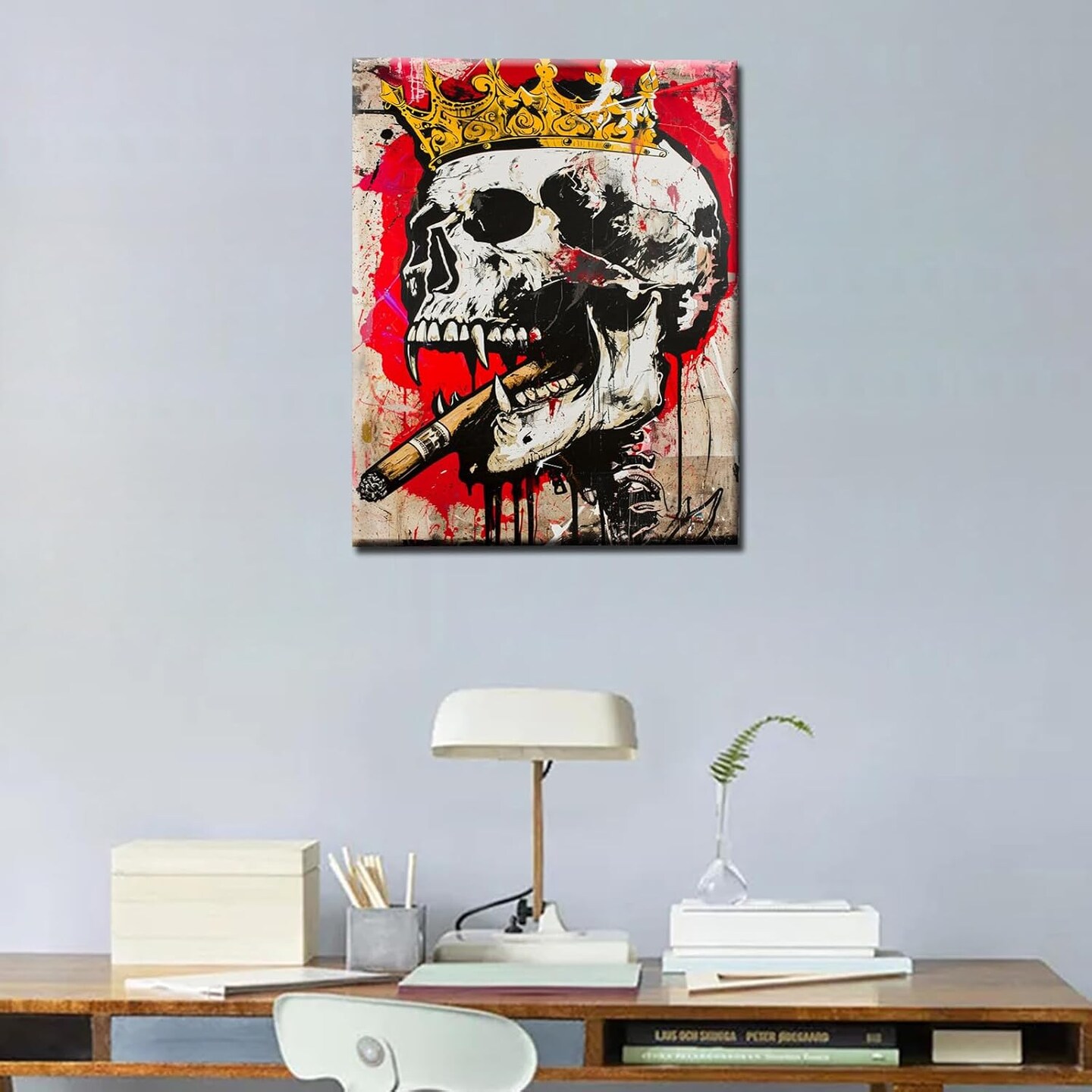 Crowned Skulls Paint by Numbers for Adults