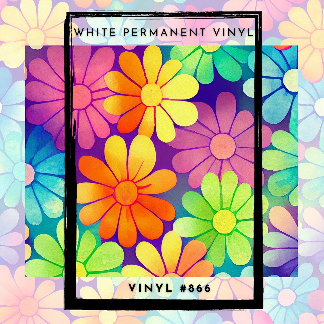 #866-Trippy Hippy- 12x12 Pattern Vinyl