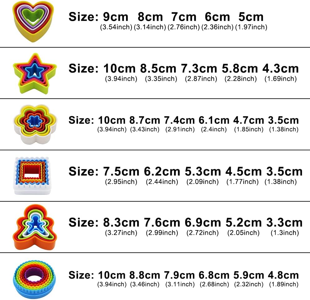Cookie Cutter Set for Biscuit Sandwich & Cake 32 Pieces