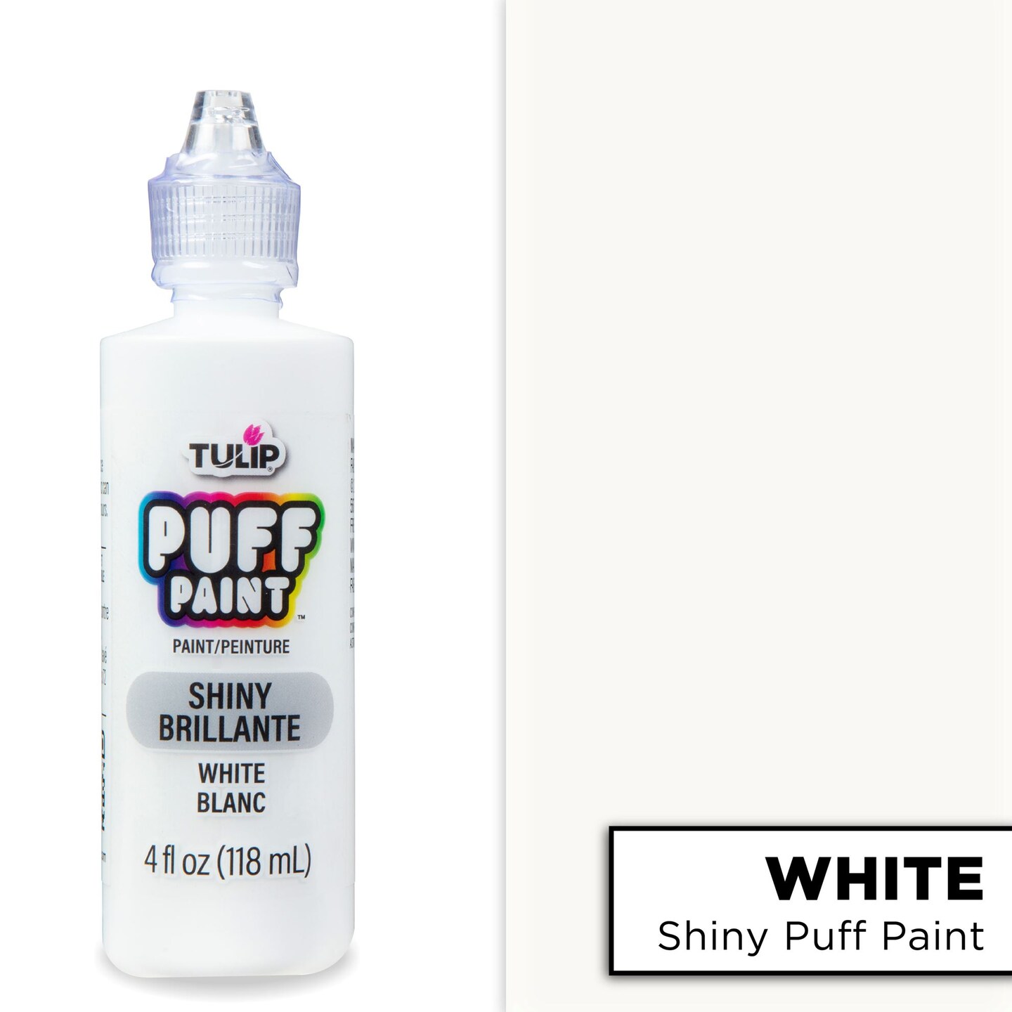 Tulip Puff Paint Slick White, Multi-Surface Craft Paint, 4 fl. oz. 3 Pack