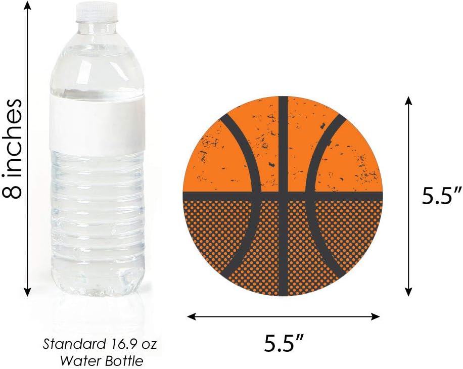 Basketball - Let The Madness Begin - Decorations DIY College Basketball Party Essentials - Set of 20