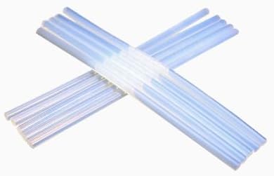 200 Count - Crystal Clear Hot Glue Sticks - Full Size, 5.9&#x22; x 0.27&#x22;, All-Purpose Glue for Crafting, Wood, Metal, Glass, Plastic, Fabric, Foam - Ideal for DIY, Scrapbooking &#x26; More