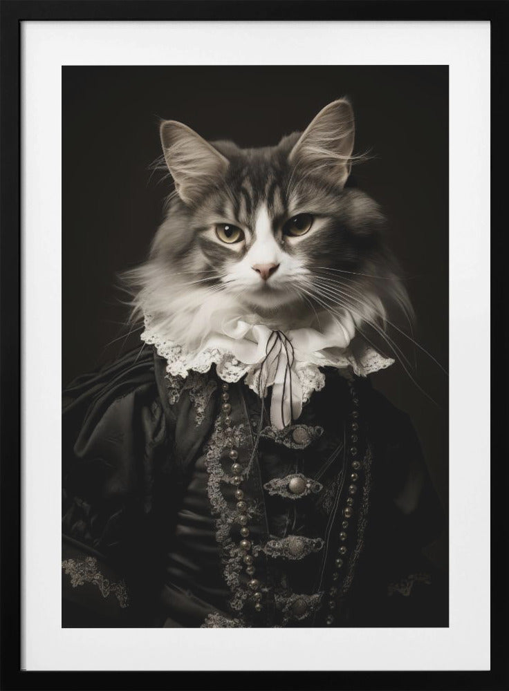 Cat by Bilge Paksoylu Framed Art