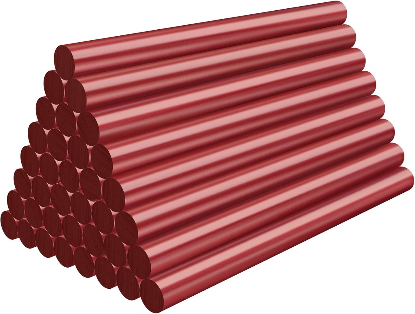 Red Hot Glue Sticks Mini, 36 Pack Hot Melt Glue Sticks Colored Small Size, Adhesive Sealing Wax Sticks for Stamp, Crafting, Christmas Cards, Decoration, Repairs, 4&#x22; Long x 0.27&#x22; Dia