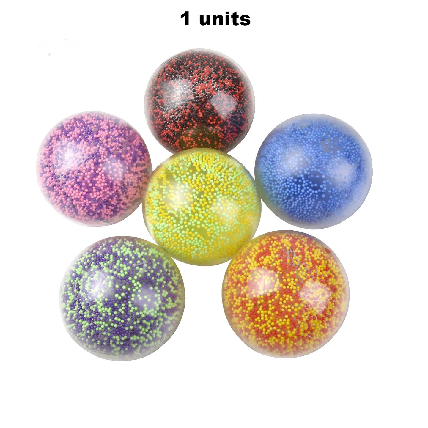 Confetti Squish Balls 4 Inch Diameter