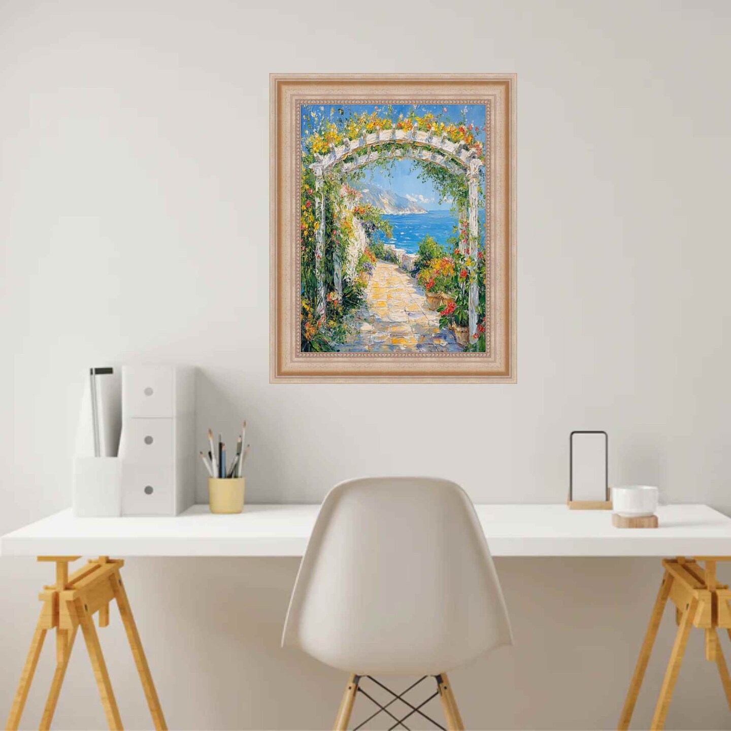 Scoop Silver Gold Leaf Wash Picture Frame 24x30 frame
