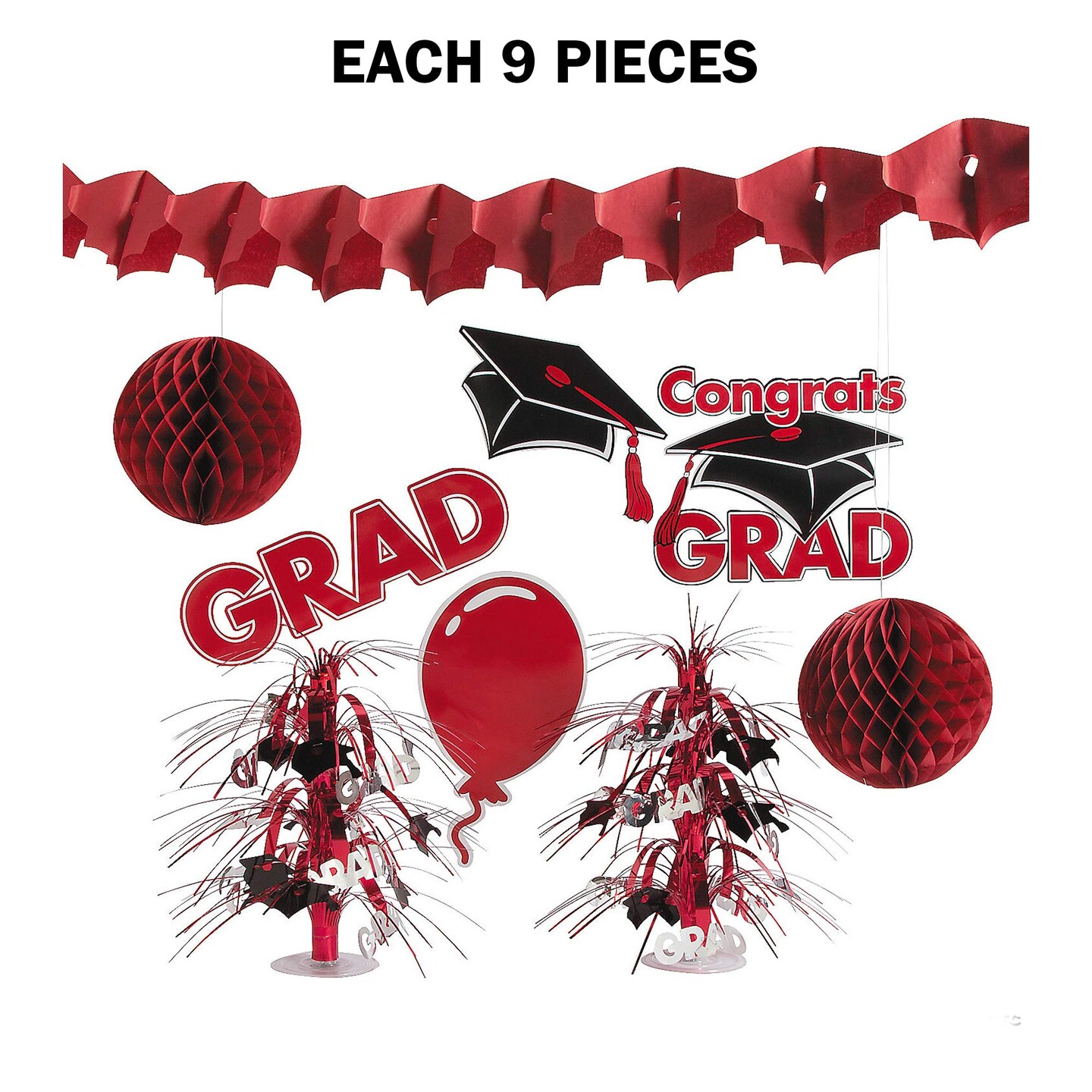 Graduation Party Decorating Kit - 9 Pc. | MINA&#xAE;