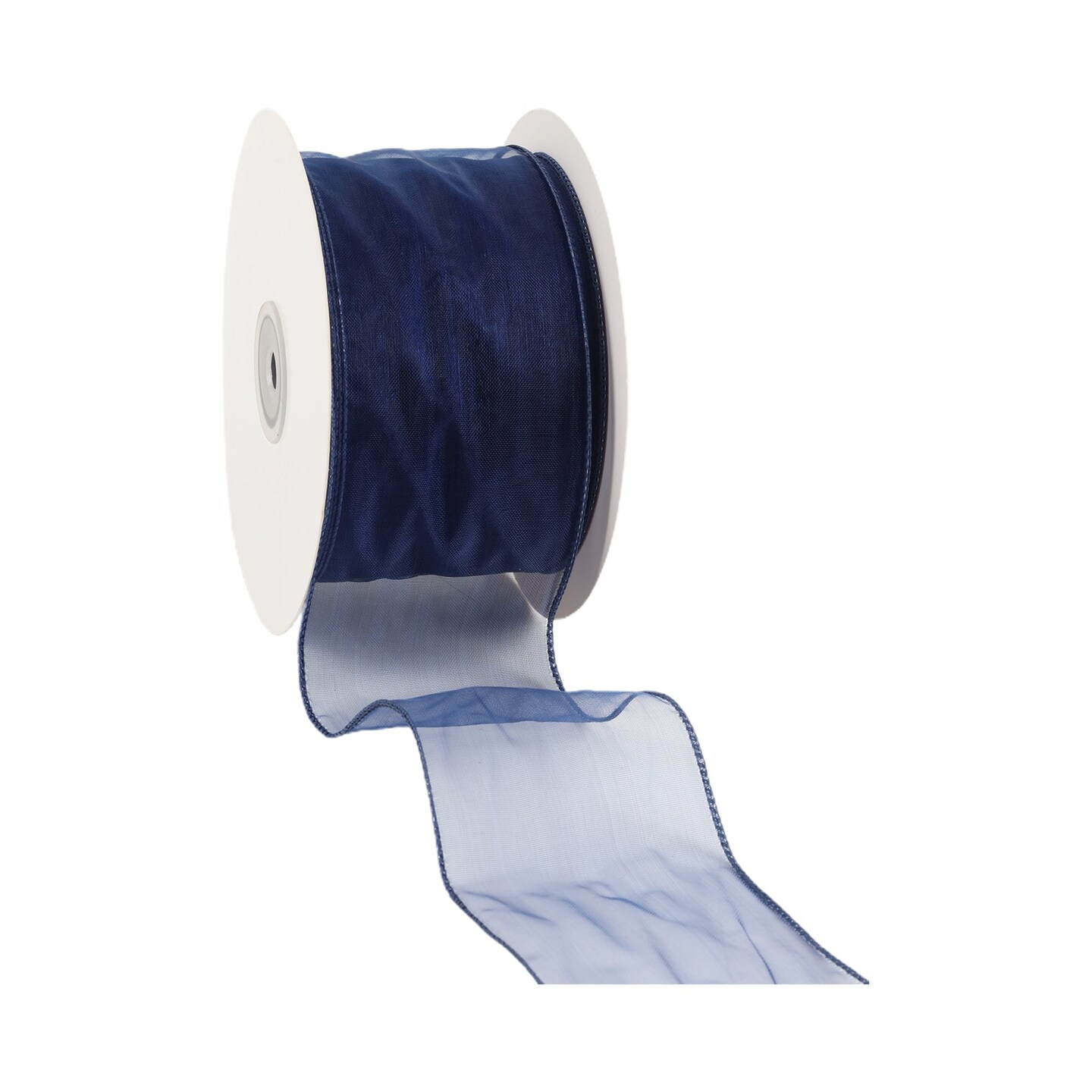LaRibbons 1 1/2" - 2 1/2" Wired Sheer Ribbon | 50 Yard Roll