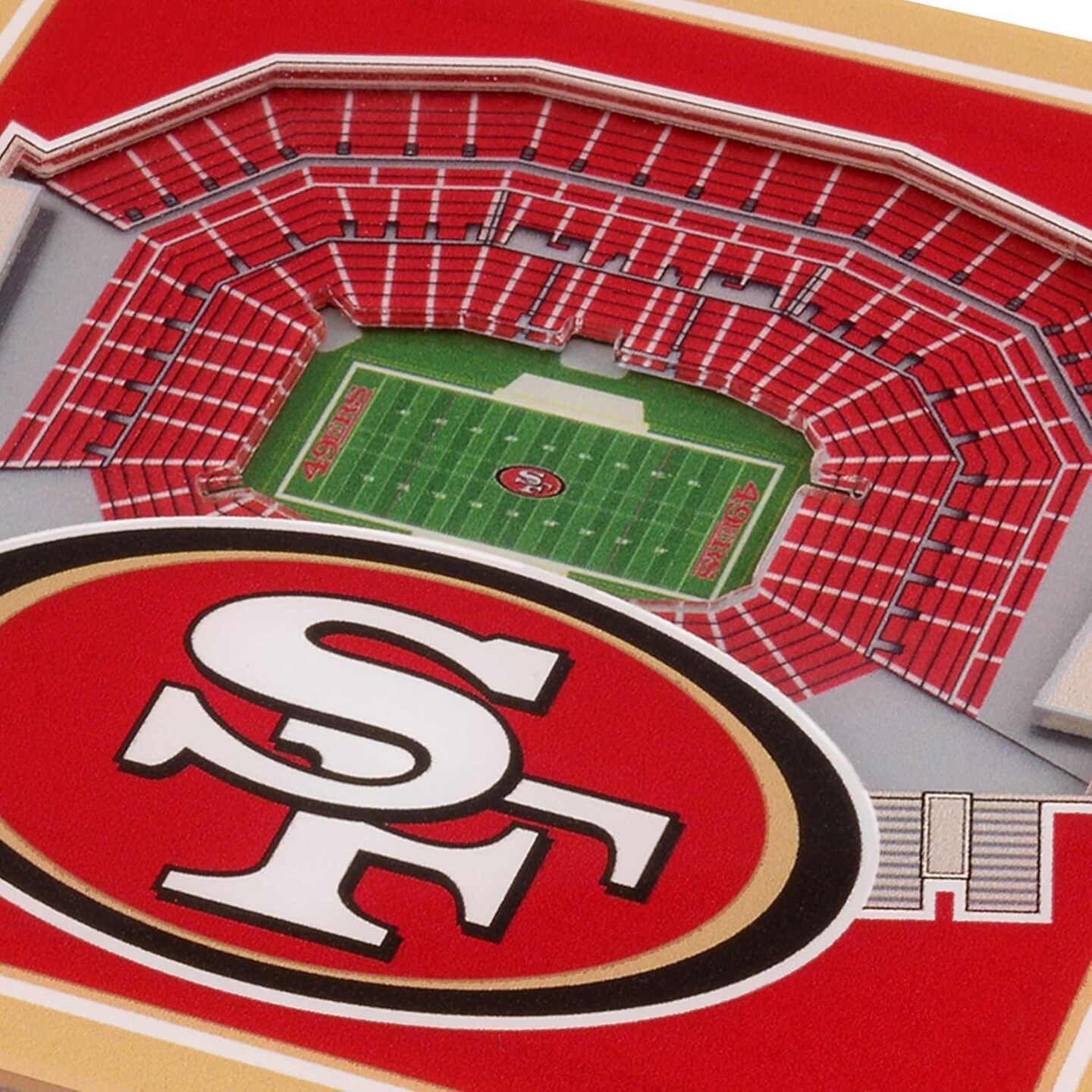 NFL San Francisco 49ers 3D Stadium View Coasters - Levi's Stadium