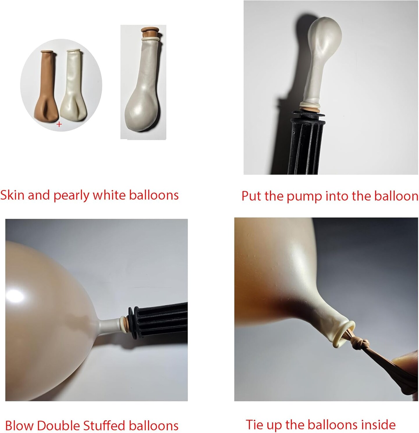 145PCS Neutral Balloon Arch Kit Champagne Balloon Double Stuffed Pearl White Cream Peach neutral balloons