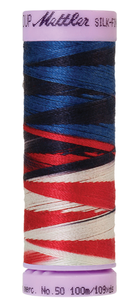 Patriotic (9075-9823) | Silk-Finish Cotton Multi 50wt (100M / 109Y) | Mettler Thread