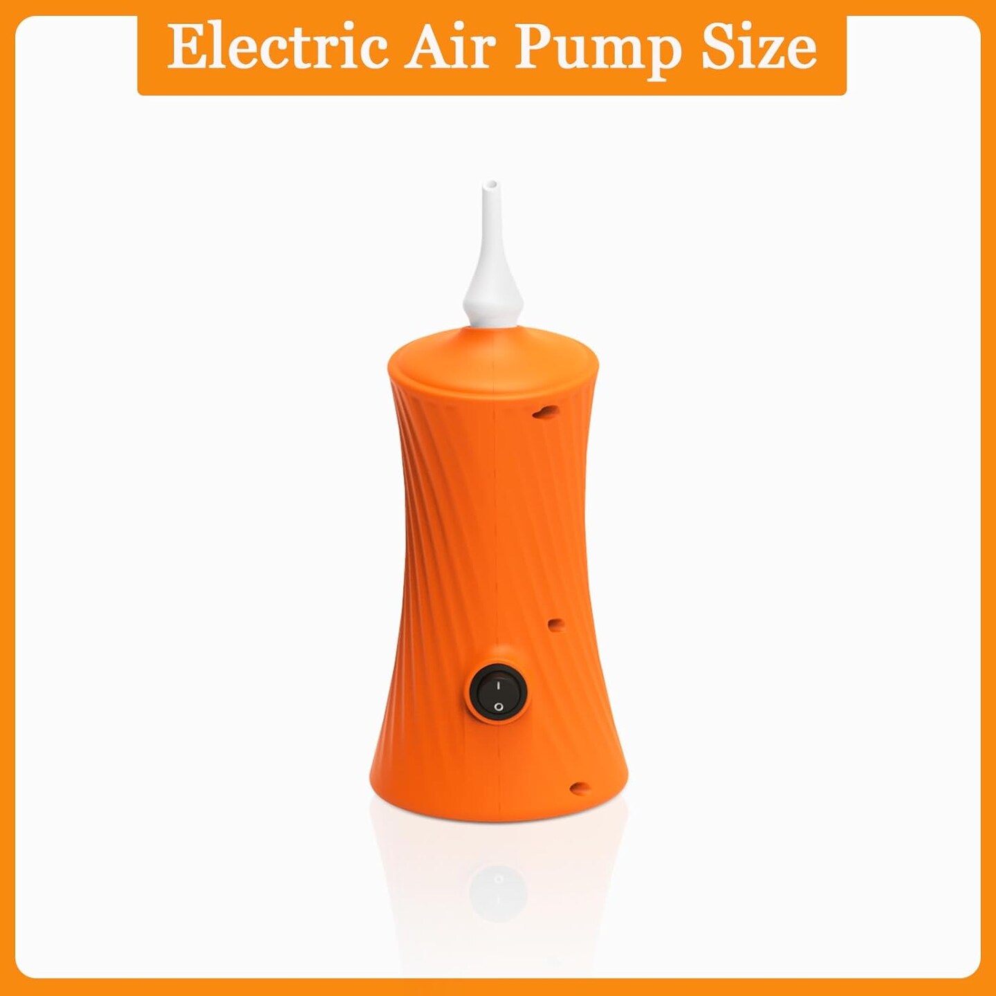 Electric Air Balloon Pump, Portable Long Animal Balloon Pump Electric Blower Machine Blue/Orange/Pink 110-120V 30W Balloon Electric Pump Inflator for Party/Wedding/Birthday Decorations