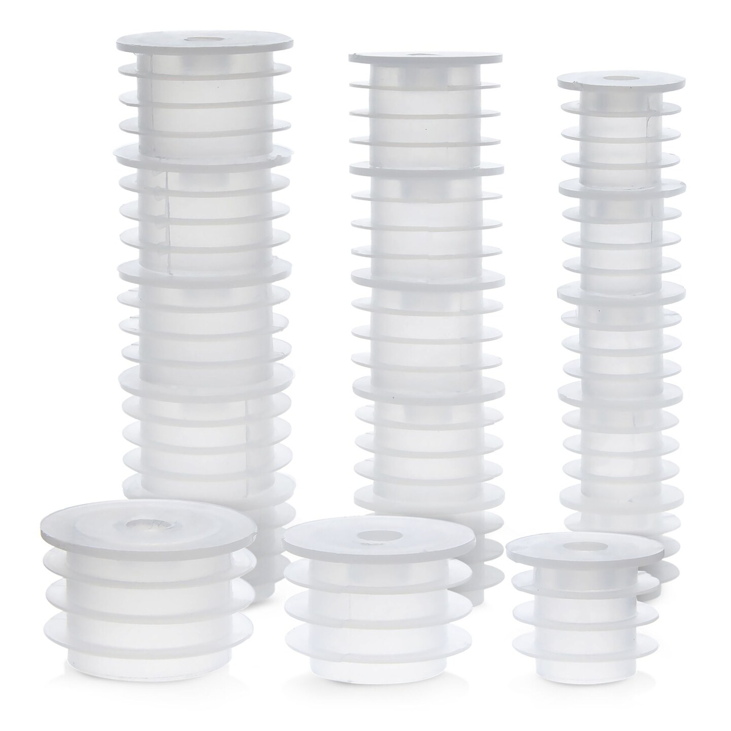 45 Pack Press In Medicine Bottle Adapter for Syringe, 3 Sized Medical Dosing Adaptor for Oral Dispensers, Liquid Medication