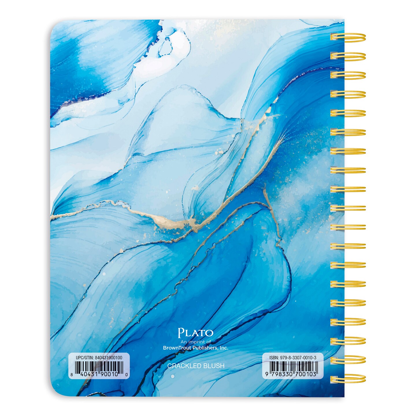 Crackled Blush | 2026 6 x 7.75 Inch 18 Months Weekly Desk Planner | Foil Stamped Cover | July 2025 - December 2026