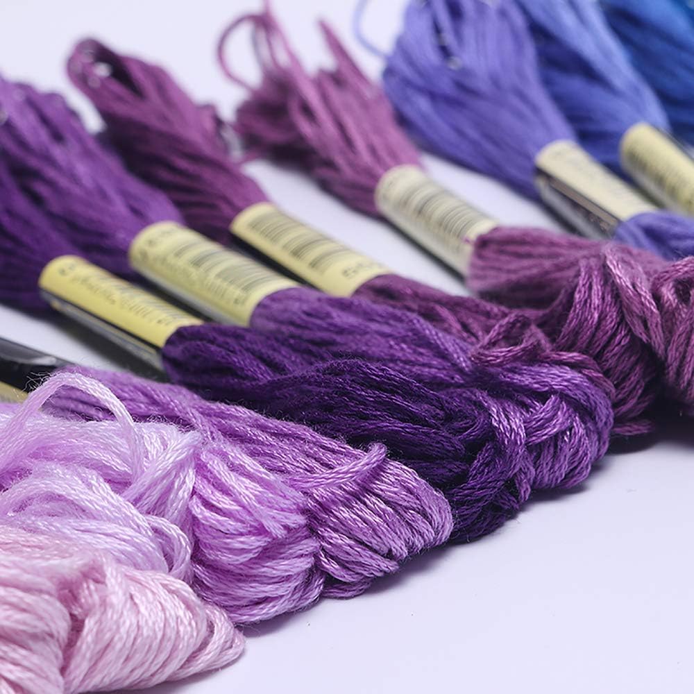 Premium Rainbow Color Embroidery Floss 140 Skeins Per Pack