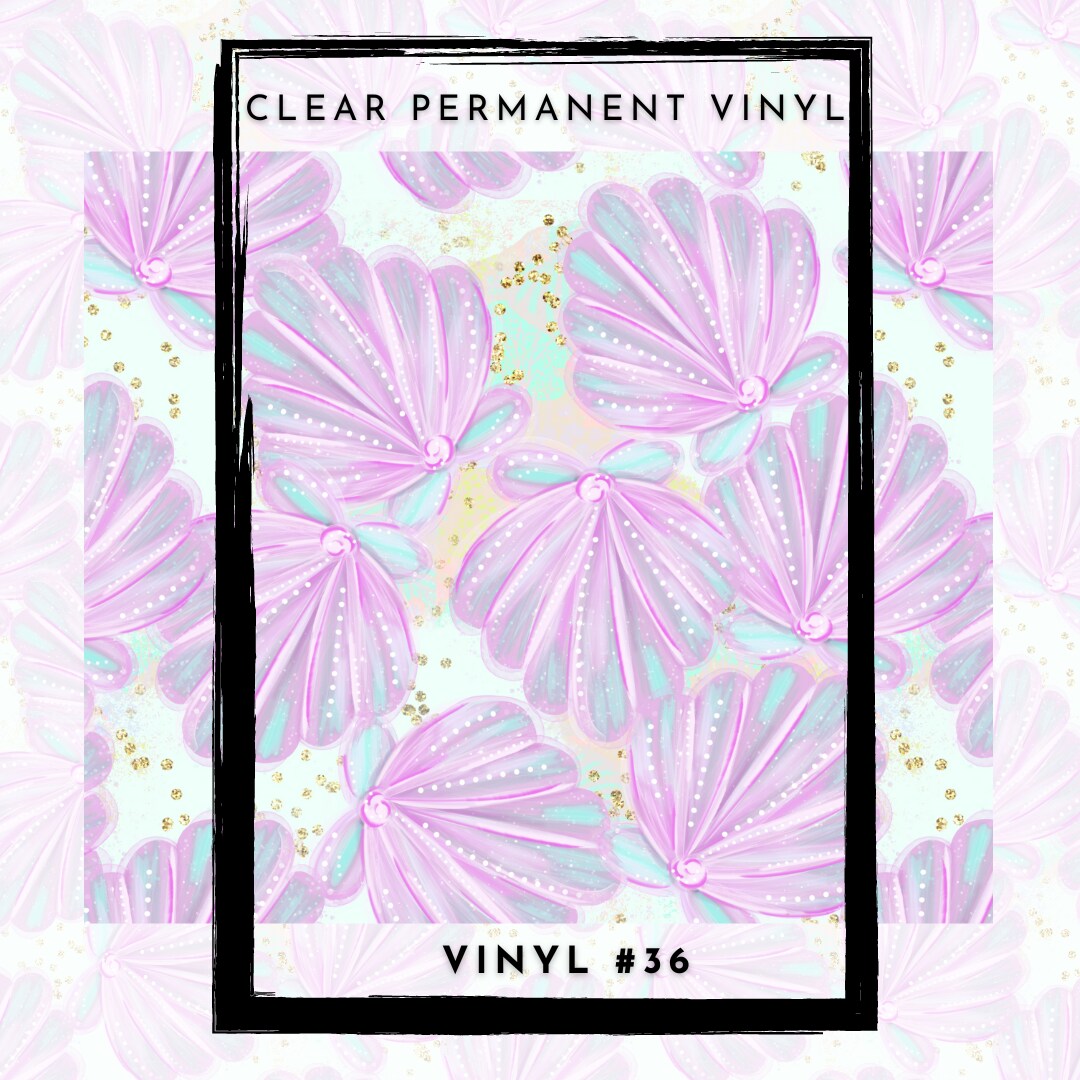#36 CLEAR Under The Sea 12x12 Pattern Vinyl