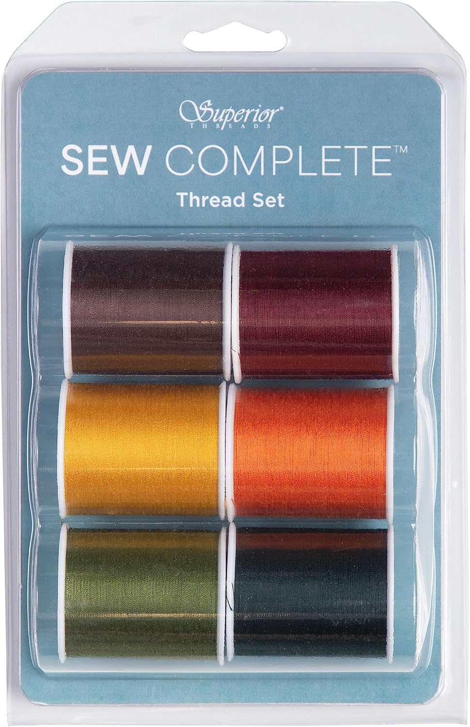 Superior Threads Sew Complete Polyester Sewing Quilting Thread 300 Yard Spool 6-Pack (Autumn)
