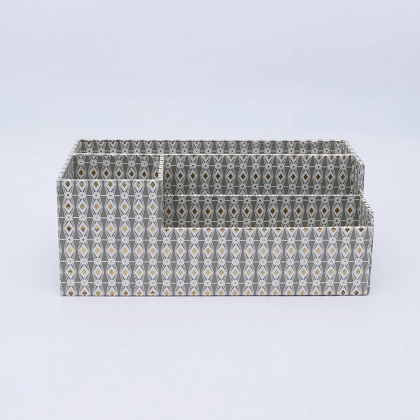 Desk Organizer / Grey - Recycled Cotton Paper