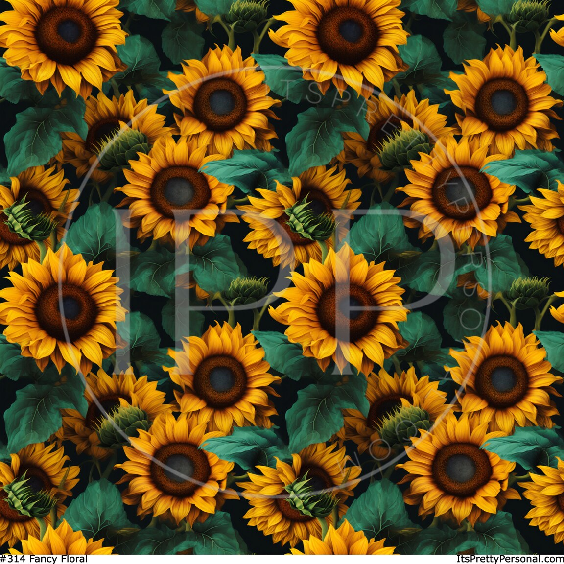 #314 Fancy Floral 12x12 Pattern Vinyl