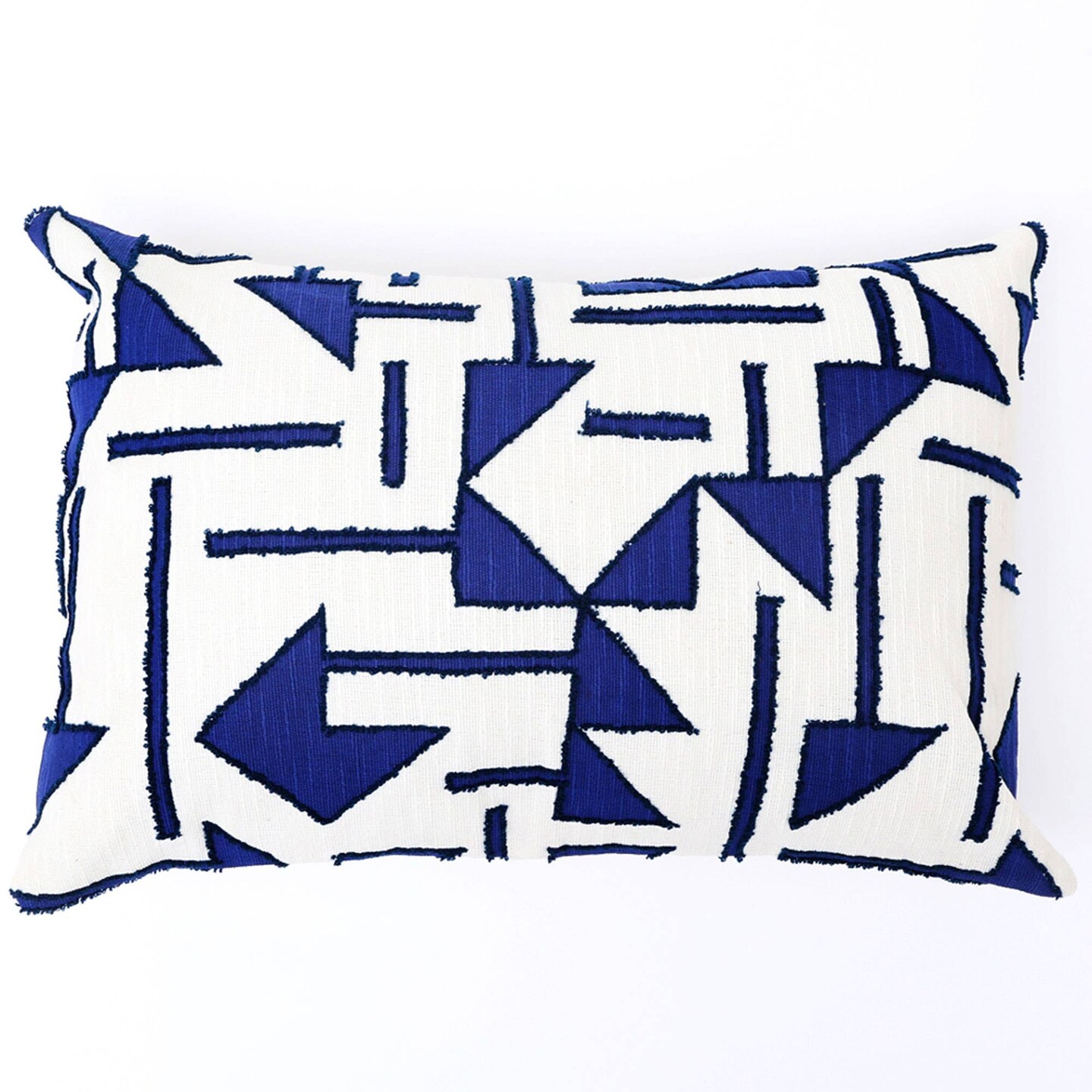Cotton Abstract Printed Pillow-Black 18&#x22;x18&#x22;(With Filler)