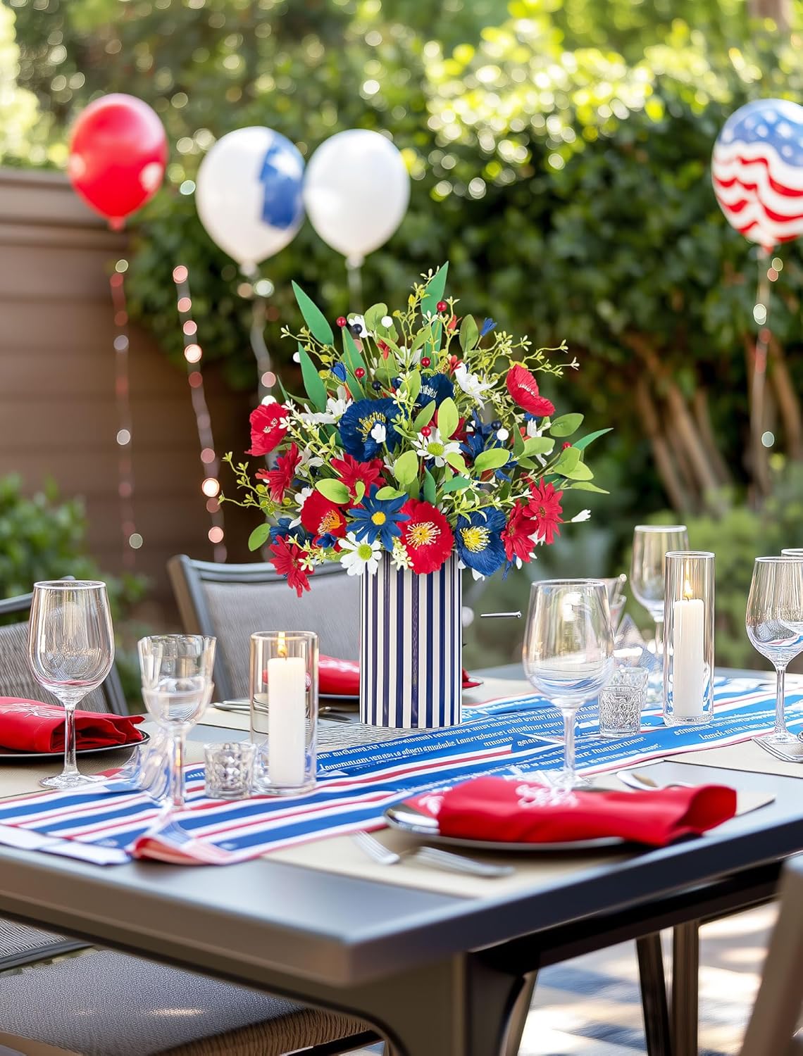 4pcs Flowers 4th of July Decorations