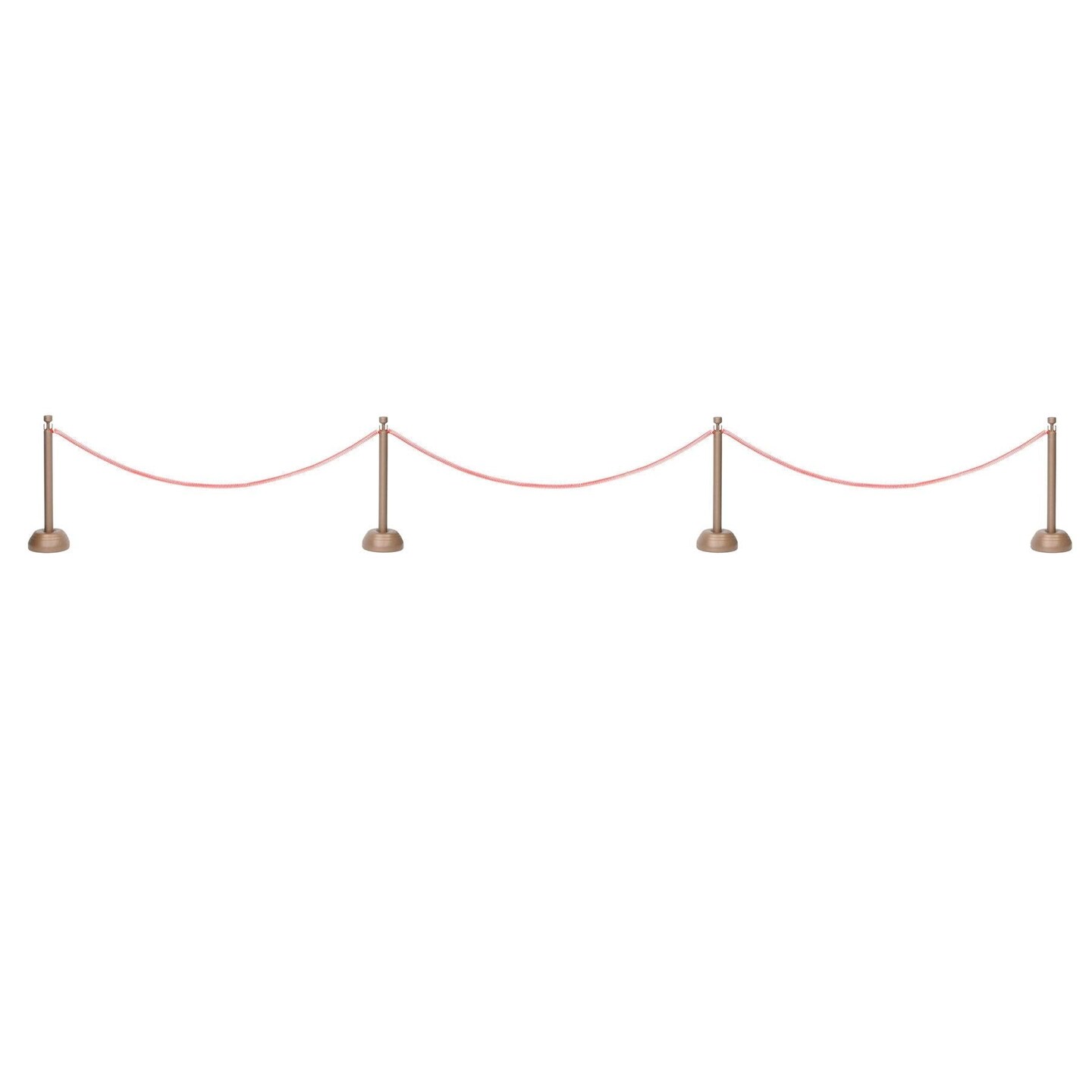 Beistle Red Rope Stanchion Party Set