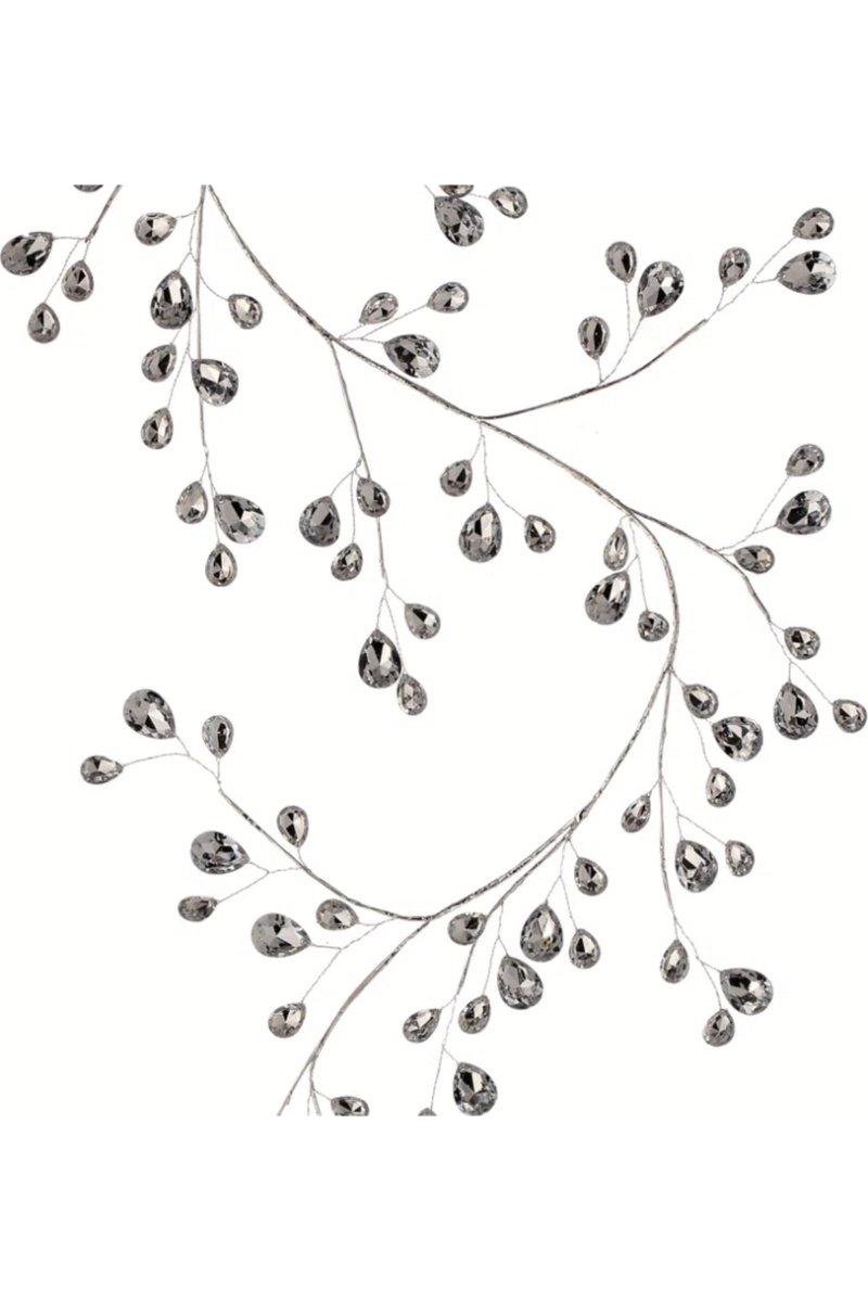 48&#x22; Metal Jewel Garland: Silver