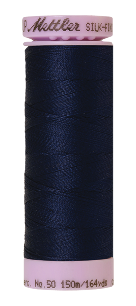 Navy (9105-0825) | Silk-Finish Cotton 50wt (150M / 164Y) | Mettler Thread