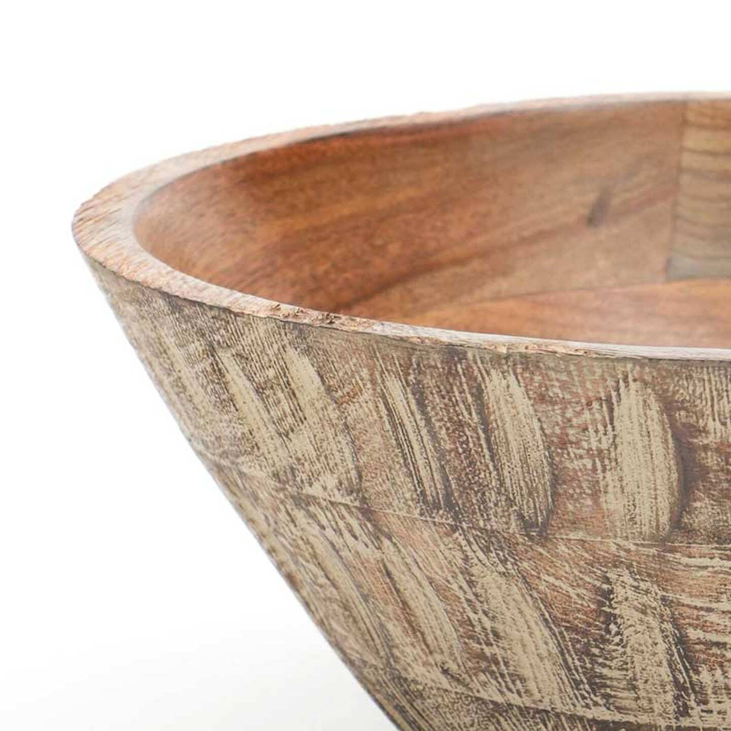 Handcrafted Mango Wood Bowl Elegant Table Centerpiece/Serving Bowl