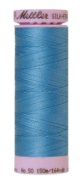 Reef Blue (9105-0338) | Silk-Finish Cotton 50wt (150M / 164Y) | Mettler Thread