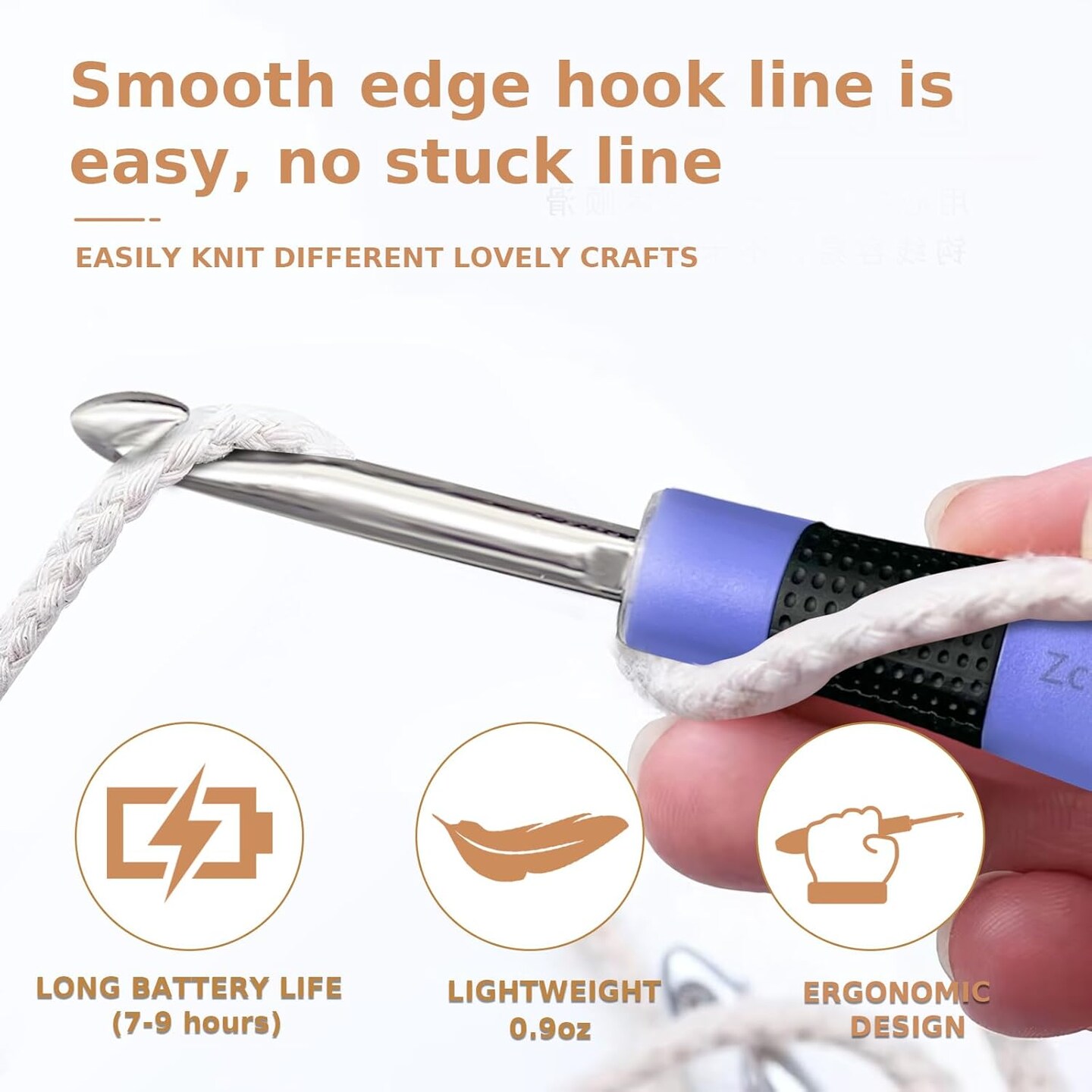 HCBZVV 18 Sizes Counting Crochet Hook Set