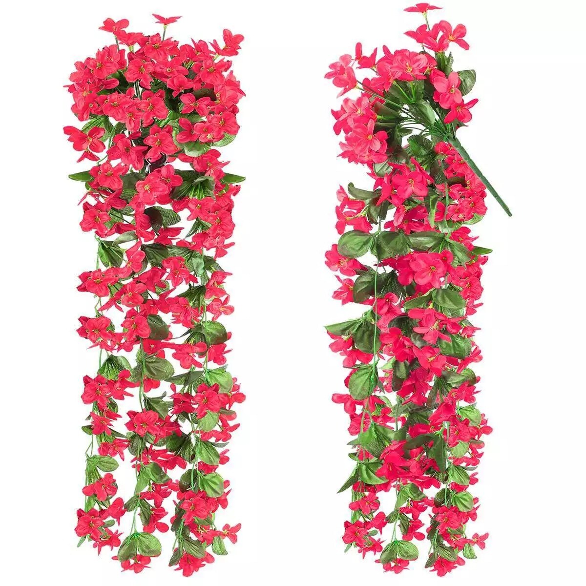 Artificial Hanging Flowers Vine Colorful Plants Home Garden Decor