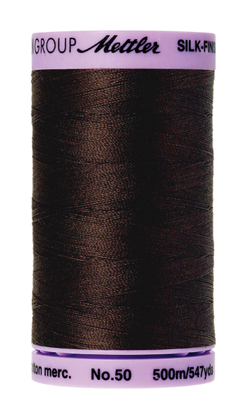 Black Peppercorn (9104-1382) | Silk-Finish Cotton 50wt (500M / 547Y) | Mettler Thread