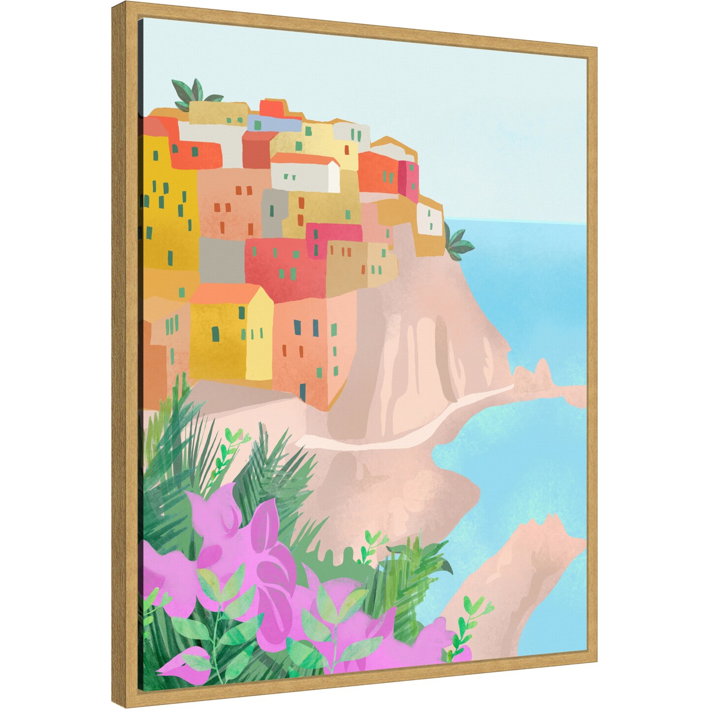 Cinque Terre by Petra Lizde Framed Canvas Wall Art