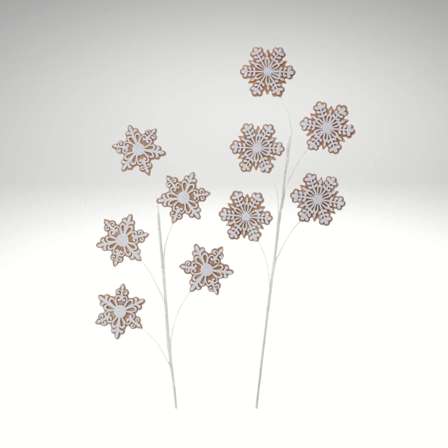 30" Gingerbread Cookie Spray Set of 2 – Christmas Tree Picks & Decor