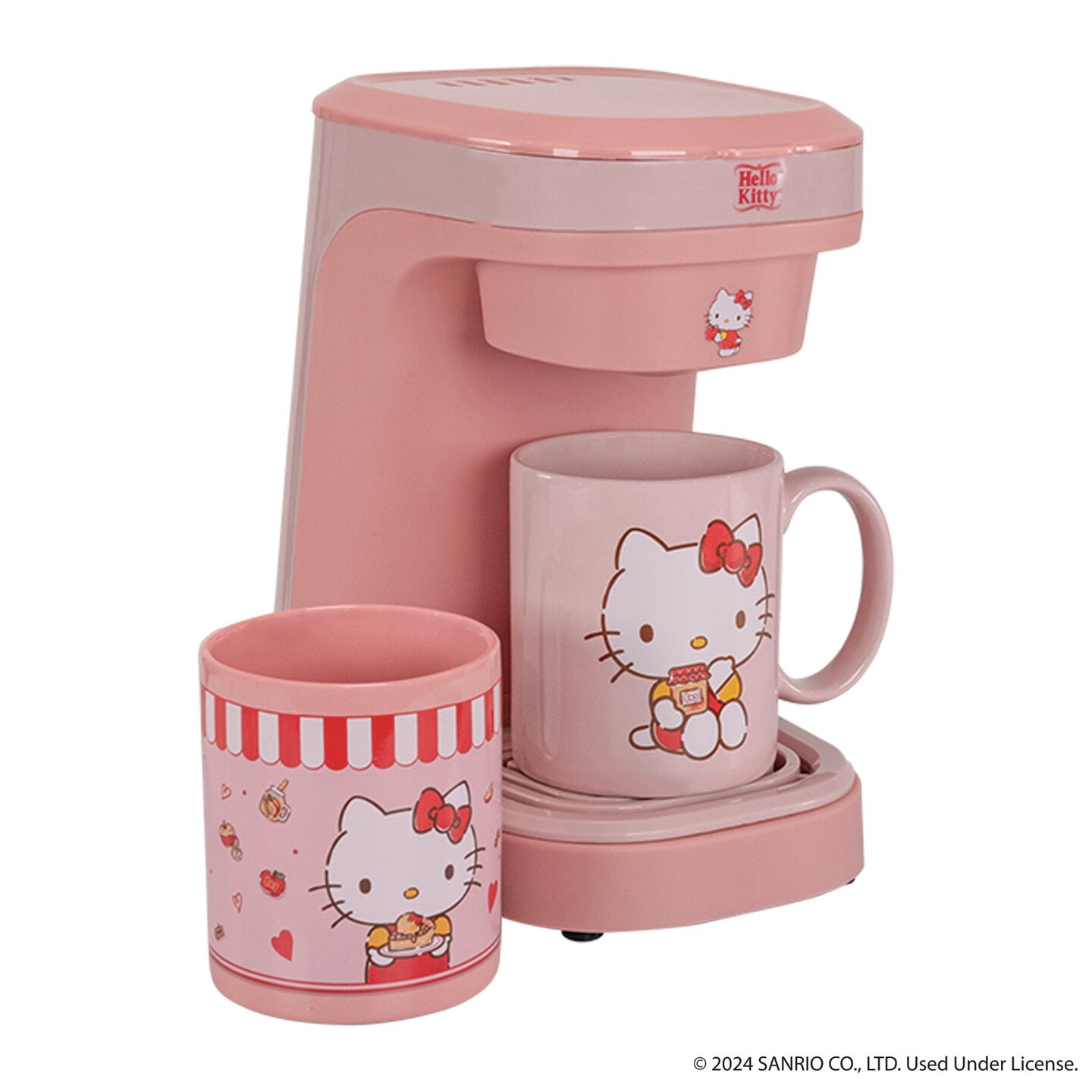 Uncanny Brands Hello Kitty Single Cup Coffee Maker Gift Set with 2 Mugs