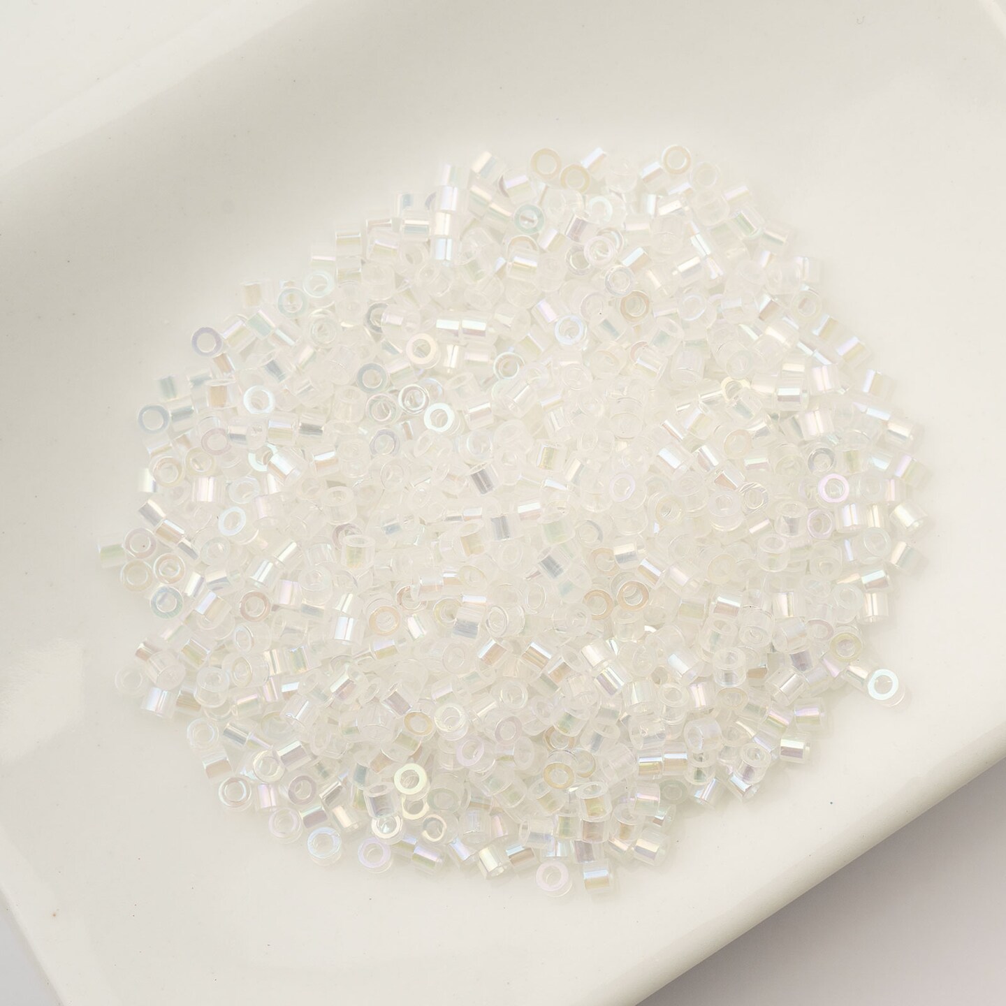 John Bead Transparent Finish Cylin Beads 11/0 Glass Cylindrical Seed Beads, 25g