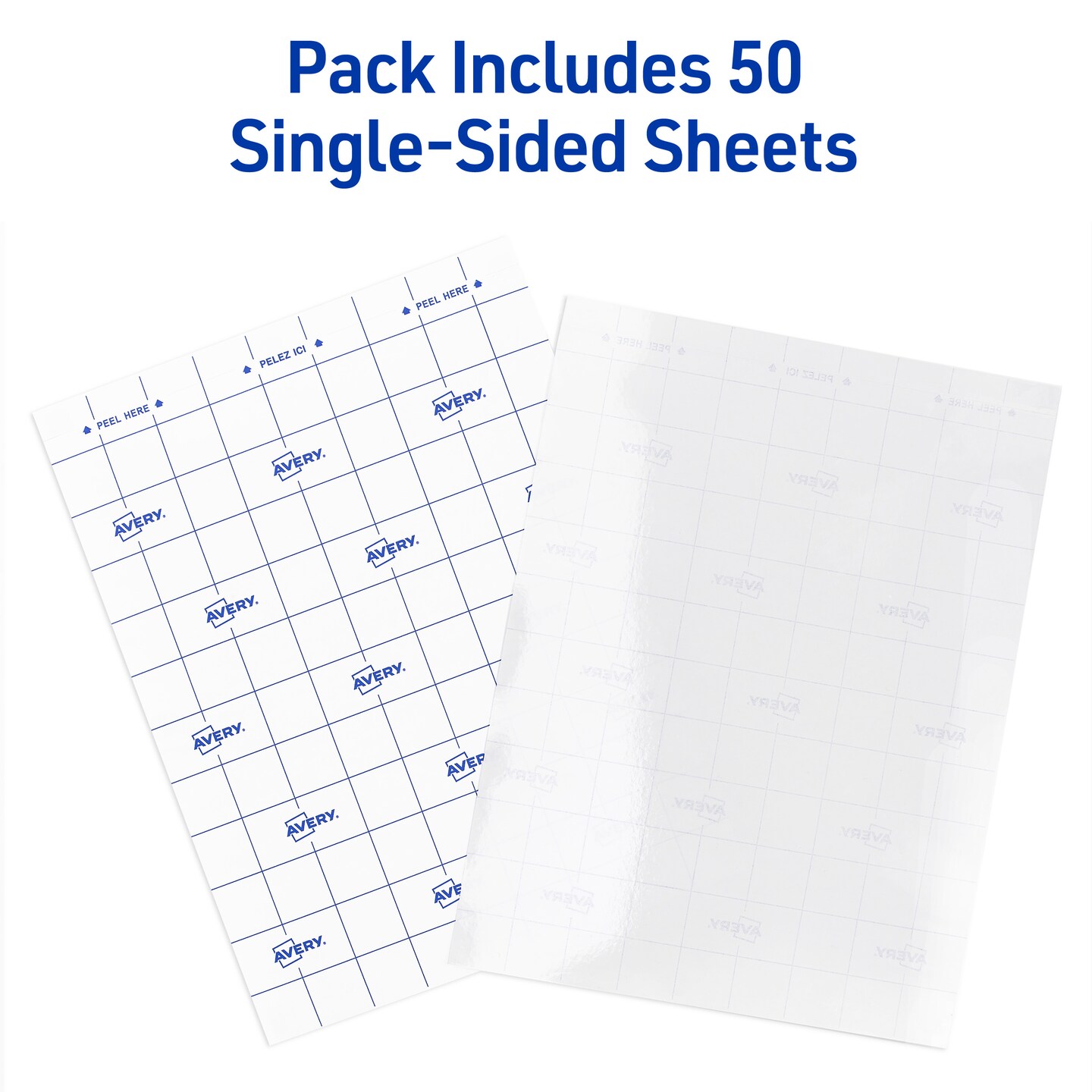 Avery Clear Laminating Sheets, 9" x 12", Permanent Self-Adhesive, 50 Self-Laminating Sheets (73601)