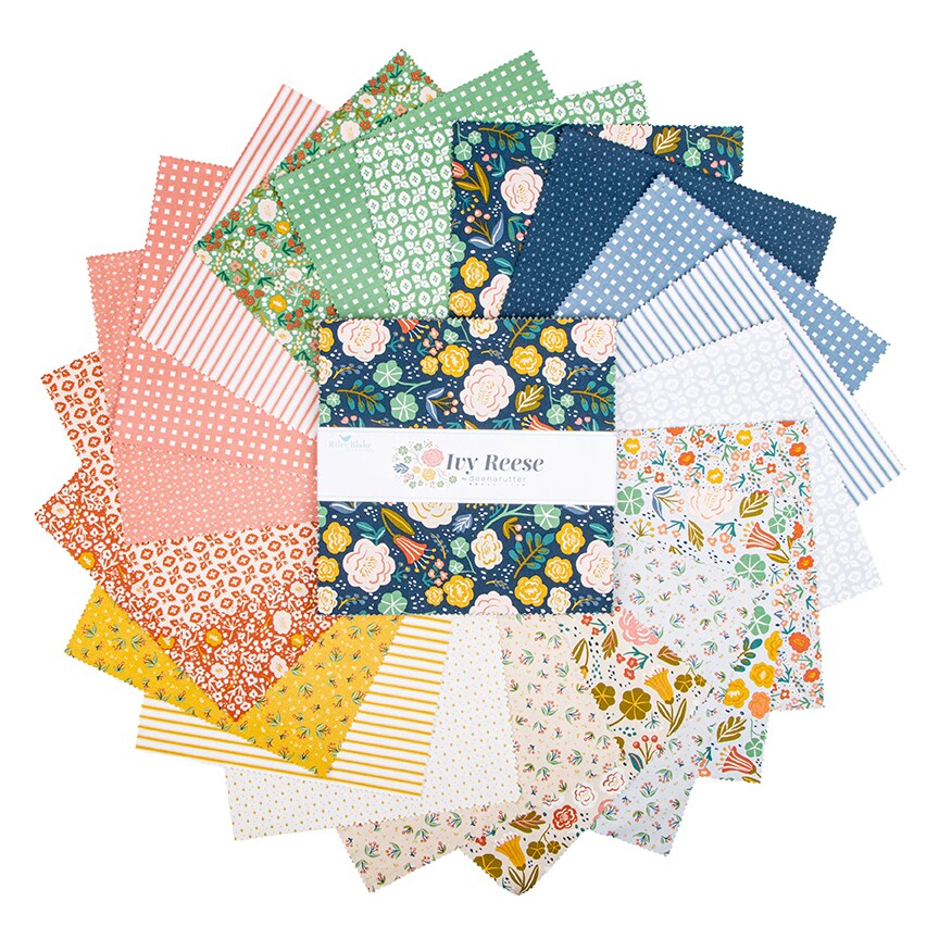 Ivy Reese 10&#x22; Square Pack (Layer Cake / 10&#x22; Stacker) by  for Riley Blake (10-16600-42)